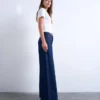 Jeans Tsclara a vita media e gamba larga