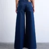 Jeans Tsclara a vita media e gamba larga