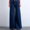 Jeans Tsclara a vita media e gamba larga