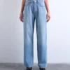 Jeans Tscolumn a vita media e vestibilità dritta