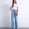 Jeans Tscolumn a vita media e vestibilità dritta