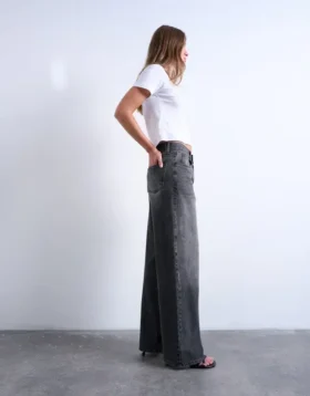 Jeans Tscolumn a vita media e vestibilità regolare
