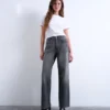Jeans Tscolumn a vita media e vestibilità regolare