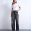 Jeans Tscolumn a vita media e vestibilità regolare