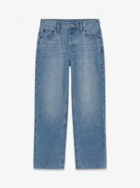 Jeans Tsember a vita bassa e gamba larga