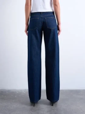 Jeans Tsember a vita bassa e gamba larga