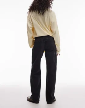 Jeans Tsember a vita bassa e gamba larga