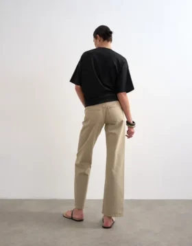 Jeans Tsember a vita bassa e gamba larga