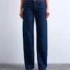 Jeans Tsember a vita bassa e gamba larga