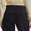 Jeans Tsember a vita bassa e gamba larga
