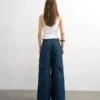 Jeans Tseva a vita media e gamba larga