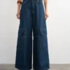 Jeans Tseva a vita media e gamba larga