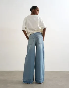Jeans Tshorizon a vita media e gamba larga