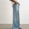 Jeans Tshorizon a vita media e gamba larga