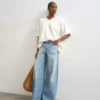 Jeans Tshorizon a vita media e gamba larga