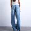 Jeans Tslowrie a vita bassa e vestibilità ampia
