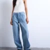 Jeans Tslowrie a vita bassa e vestibilità ampia