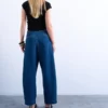 Jeans Tsmari a vita alta e gamba larga