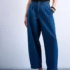 Jeans Tsmari a vita alta e gamba larga