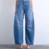 Jeans Tsemma a vita alta e vestibilità a botte