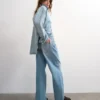Jeans Tsnora a vita media e vestibilità Barrel