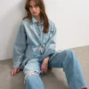 Jeans Tsnora a vita media e vestibilità Barrel