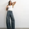 Jeans Tsvea a vita alta e vestibilità Barrel