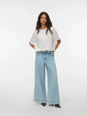 Jeans Vmaisa a vita media e gamba larga