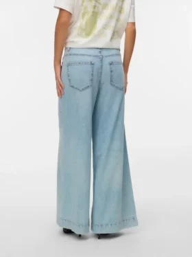 Jeans Vmaisa a vita media e gamba larga