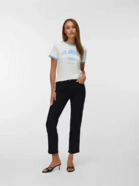 Jeans Vmamara a vita media e vestibilità dritta
