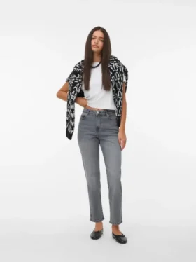 Jeans Vmamara a vita media e vestibilità dritta