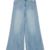 Jeans Vmannet a vita media e gamba larga