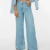 Jeans Vmannet a vita media e gamba larga