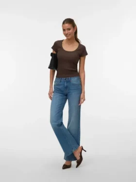 Jeans Vmasta a vita bassa e taglio bootcut