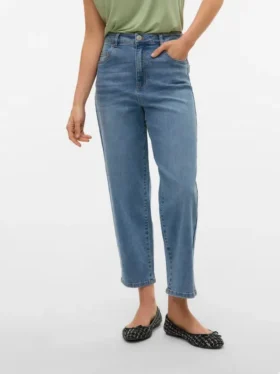 Jeans Vmbetty a vita alta con taglio Mom