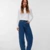 Jeans Vmbillie a vita alta e vestibilità a botte