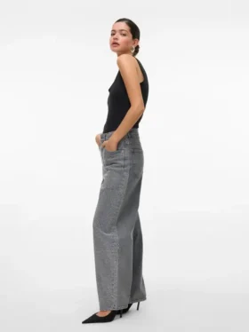 Jeans Vmbillie a vita alta e vestibilità a botte