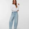 Jeans Vmbillie a vita alta e vestibilità a botte