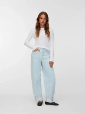 Jeans Vmbillie a vita alta e vestibilità a botte