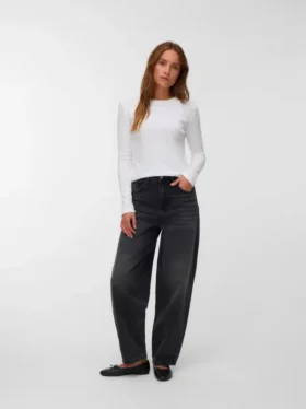 Jeans Vmbillie a vita alta e vestibilità a botte