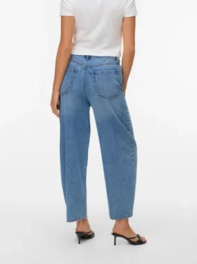 Jeans Vmbillie a vita alta e vestibilità a botte