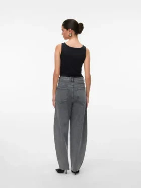 Jeans Vmbillie a vita alta e vestibilità a botte