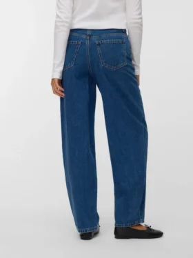 Jeans Vmbillie a vita alta e vestibilità a botte
