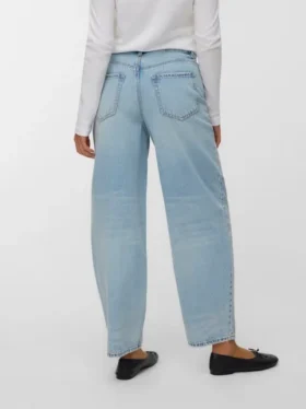 Jeans Vmbillie a vita alta e vestibilità a botte