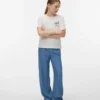 Jeans Vmbree a vita alta e gamba larga