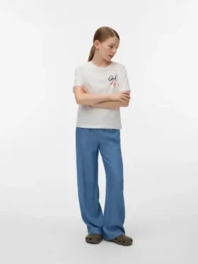 Jeans Vmbree a vita alta e gamba larga