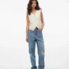 Jeans Vmbrooklyn a vita media e vestibilità ampia