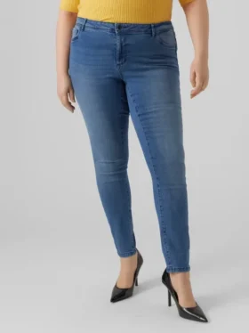 Jeans Vmcfanya a vita media e vestibilità slim