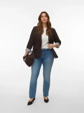 Jeans Vmcflash a vita media e vestibilità dritta
