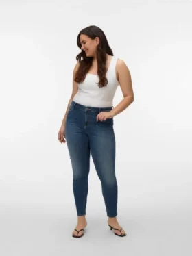 Jeans Vmcflash a vita media e vestibilità skinny